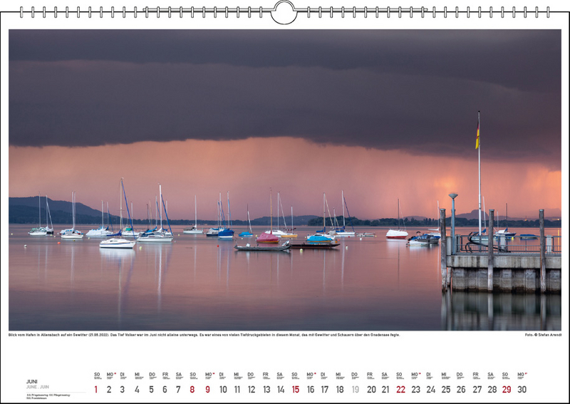 Wetterstimmungen am Bodensee 2025, Kalender Stadler Verlag