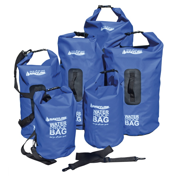 Crazy4Sailing - Dry Bag aus PVC mit seitlichem Tragegriff, 50 l, blau