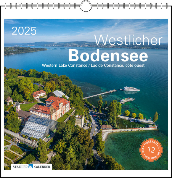 Westlicher Bodensee 2025, Tischkalender Stadler Verlag