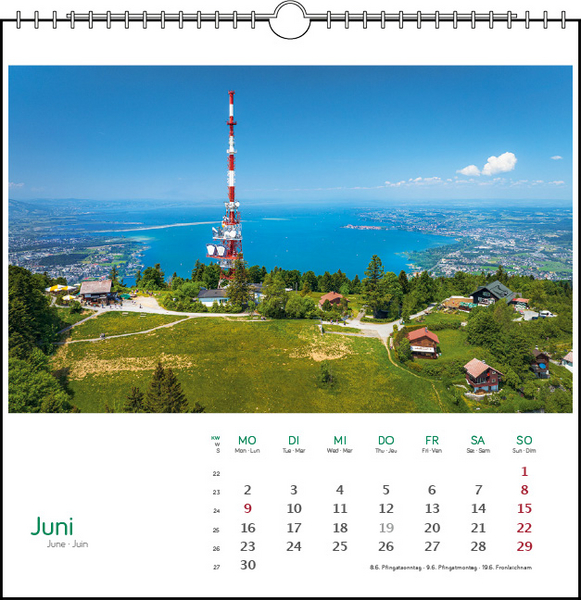 Östlicher Bodensee 2025, Tischkalender Stadler Verlag Kopie