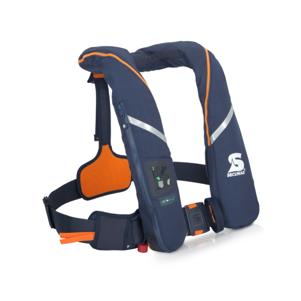 SECUMAR Automatikrettungsweste Survival DUO PROTECT, 275 N, dunkelblau/orange