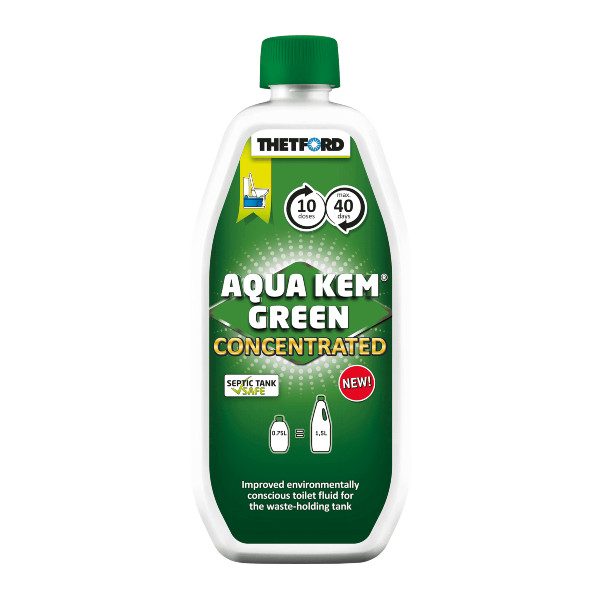 THETFORD Aqua Kem Greem Concentrated - der umweltbewusste Zusatz für den Abwassertank mobiler Toiletten 750 ml