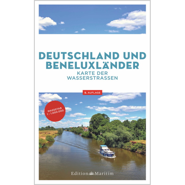 Deutschland und Beneluxländer - Karte der Wasserstraßen