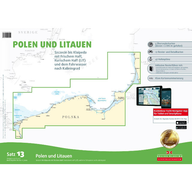 DK Sportbootkarten Satz 13: Polen und Litauen